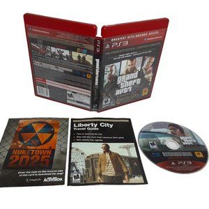 PS3 Grand Theft Auto IV 7 Episodes From Liberty City Greatest Hits NO MAP